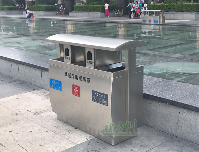三分類不銹鋼垃圾桶廠家保障羅湖火車站春運環境
